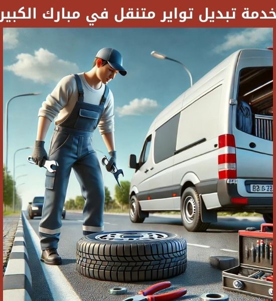 خدمة تبديل تواير متنقل في مبارك الكبير