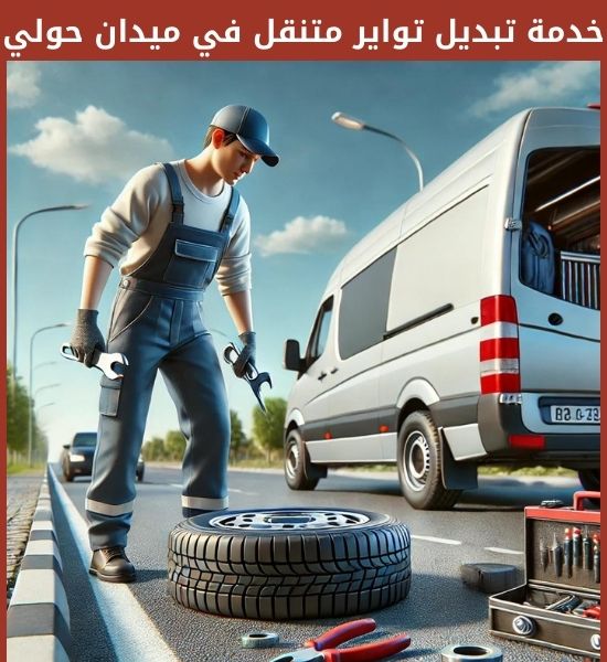 خدمة تبديل تواير متنقل في ميدان حولي